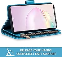 Vista 4 de Asuwish Funda compatible con Samsung Galaxy Note 20 Ultra Glaxay Note20 Plus 5G y protector de pantalla de vidrio templado con tapa para Gaxaly