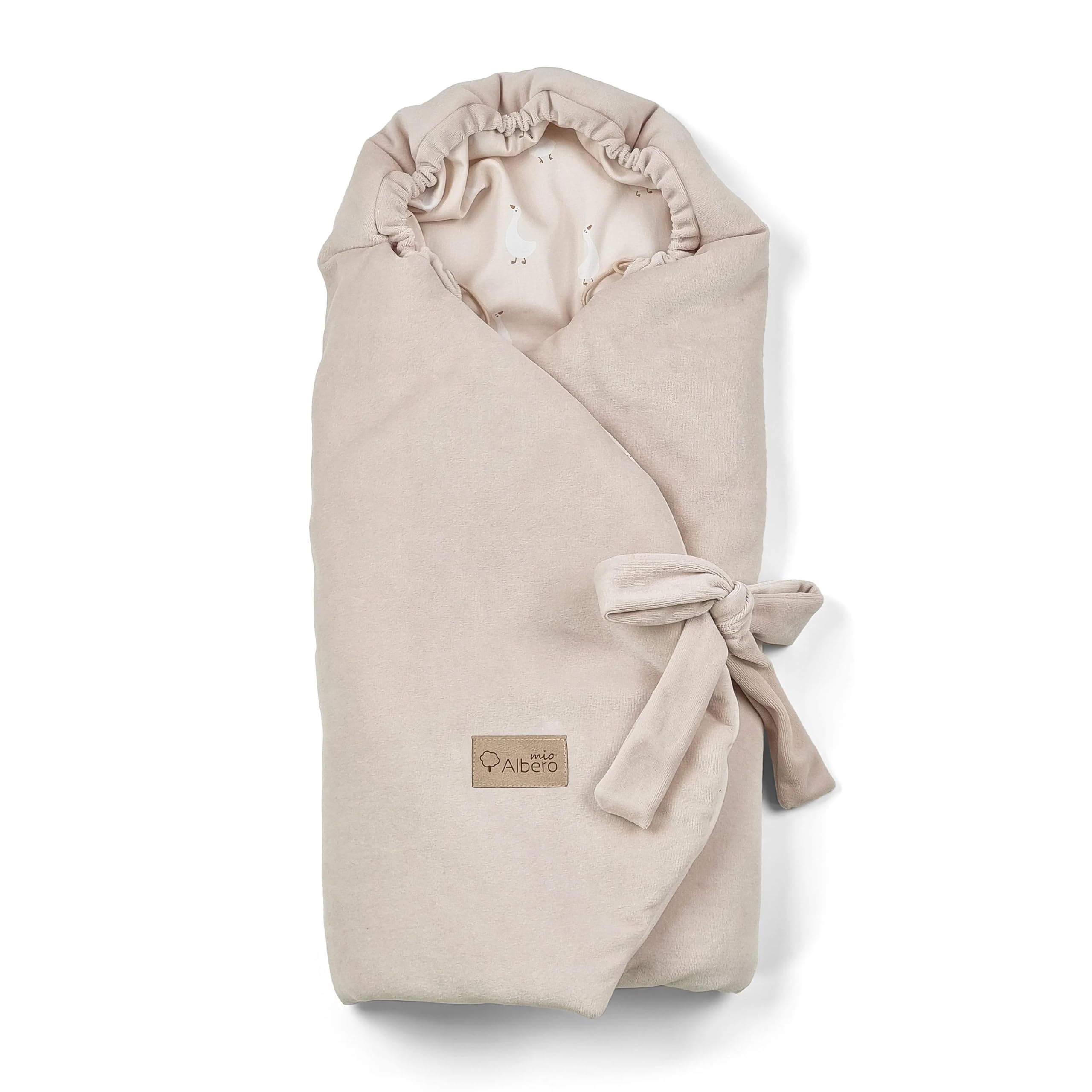 Goose Saco Portabebé Invierno Algodón-Velour Universal | 0 a 12 meses, 105 x 110 cm, Capucha ajustable, Certificado Oeko-Tex, Grupo 0+ universal