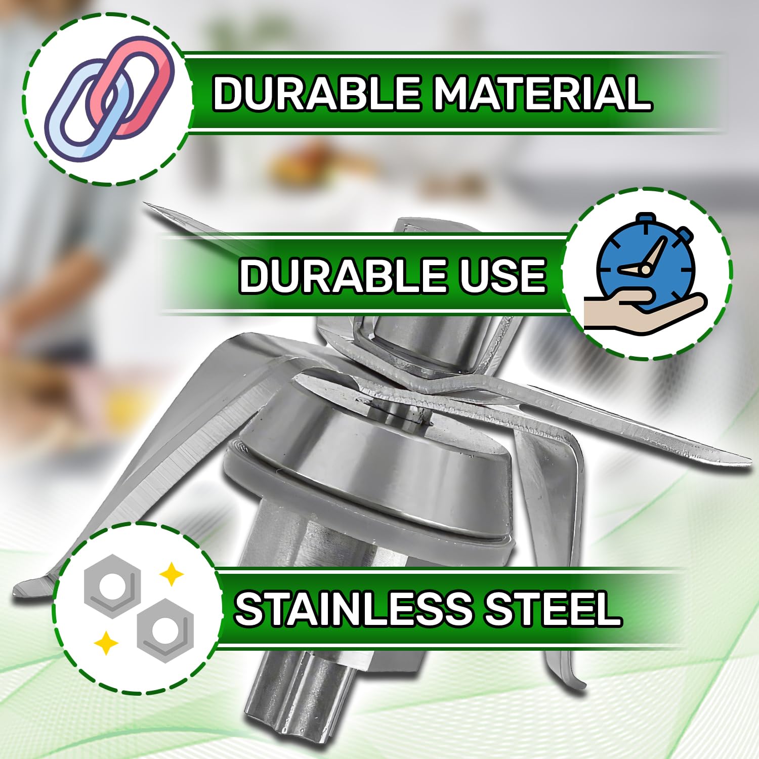 Ostrze do robota kuchennego z uszczelką do Vorwerk Thermomix TM21 z oryginalnym kodem 31309 - Gwarancja 5 lat - ONIX TECH