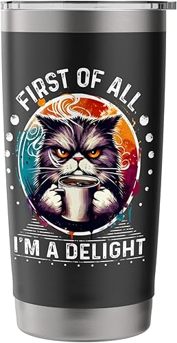 Miniatura 3 de Funny Termos - Vaso térmico para café, vaso de café de 20 onzas de acero inoxidable