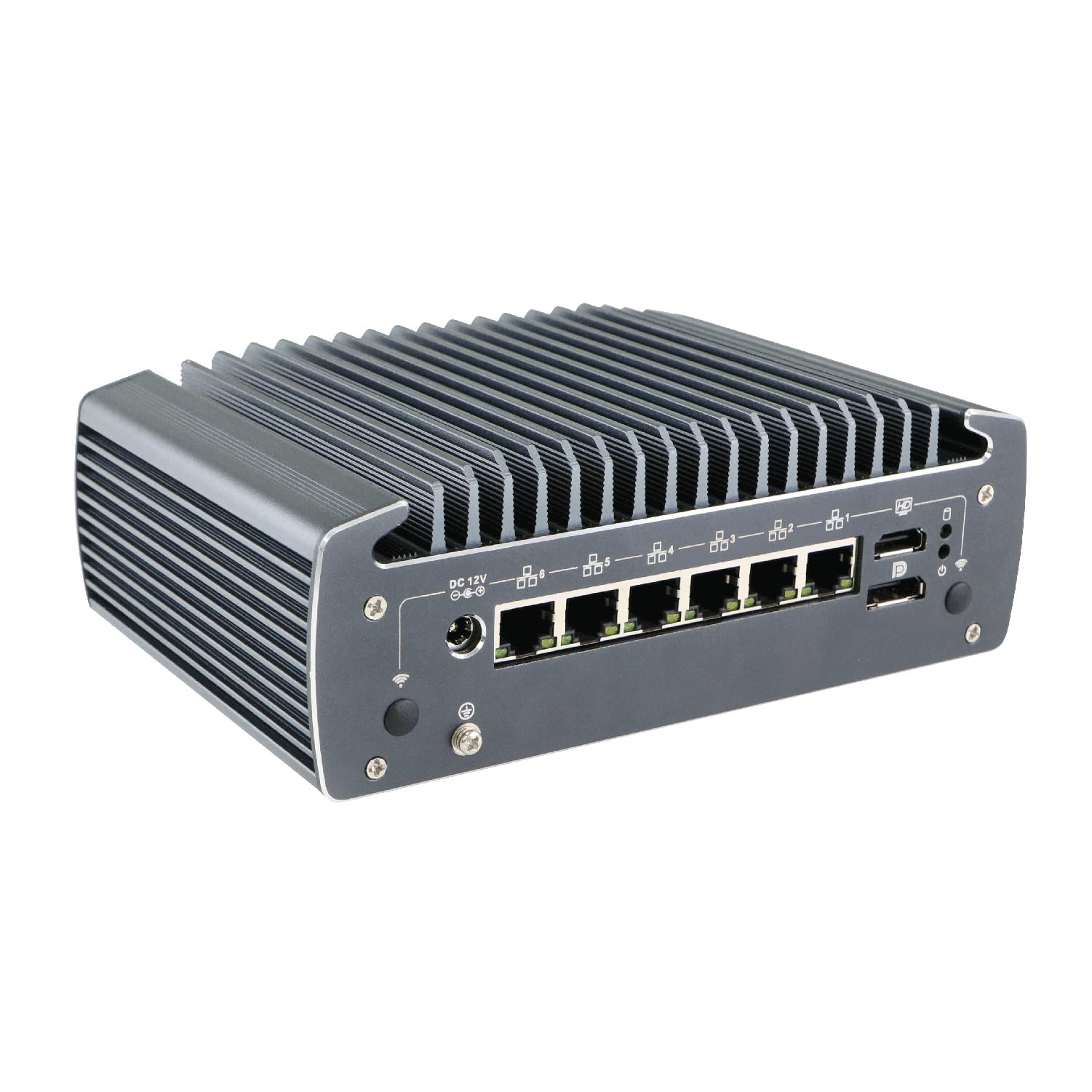 Micro Firewall Appliance, Mini PC, PFSense, Mikrotik, OPNsense, VPN, Router PC, I5 10210U 10310U, RX10, 6 x 2.5GbE I226-V, HDMI, DP, COM, SIM Slot, TPM2.0, 32G RAM, 256G SSD