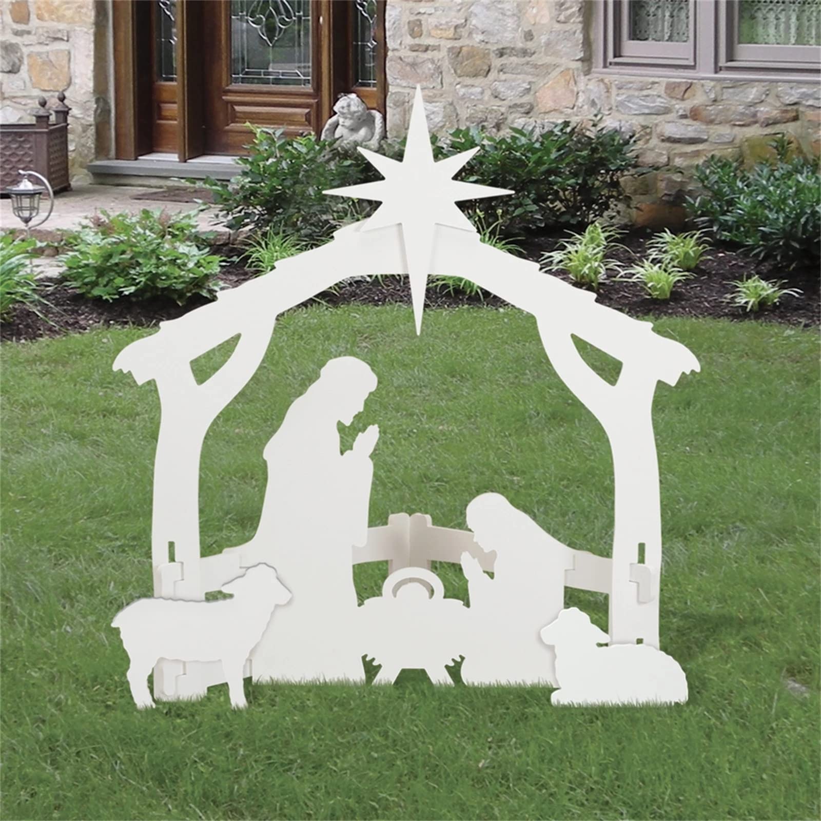 Buy LUCKKY Outdoor Nativity Scene Set Jesus Nativity Scene Inserting