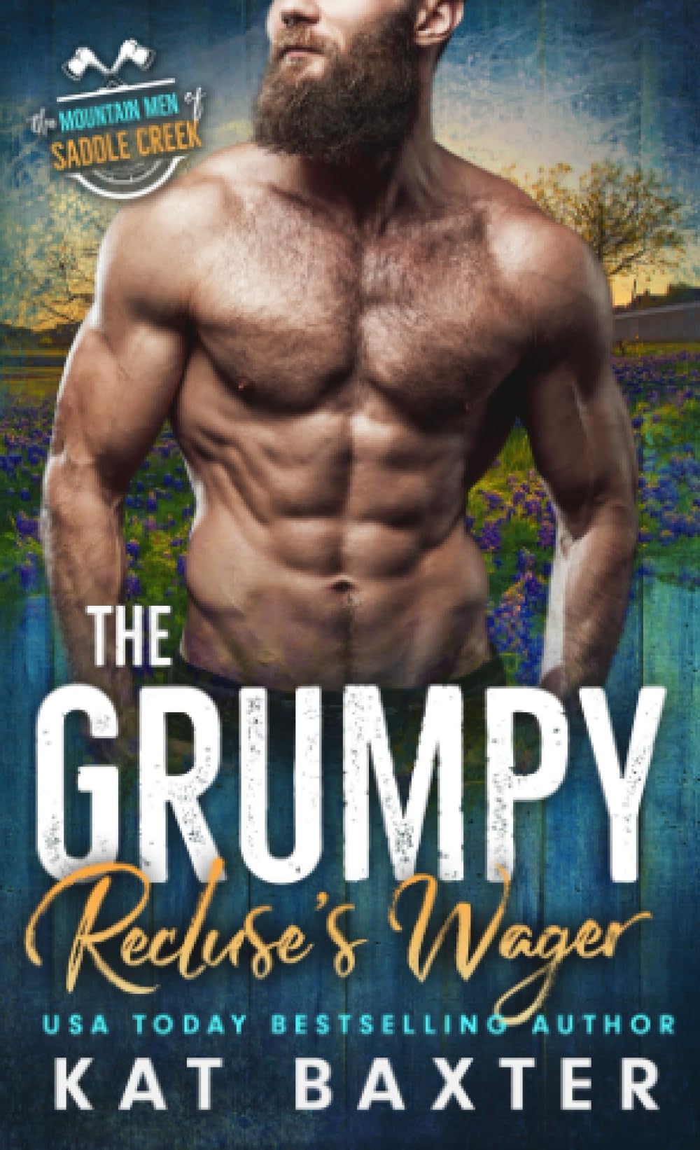 The Grumpy Recluse's Wager: A Grumpy Neighbor/Sunshine Curvy Girl Romance (The Mountain Men of Saddle Creek)