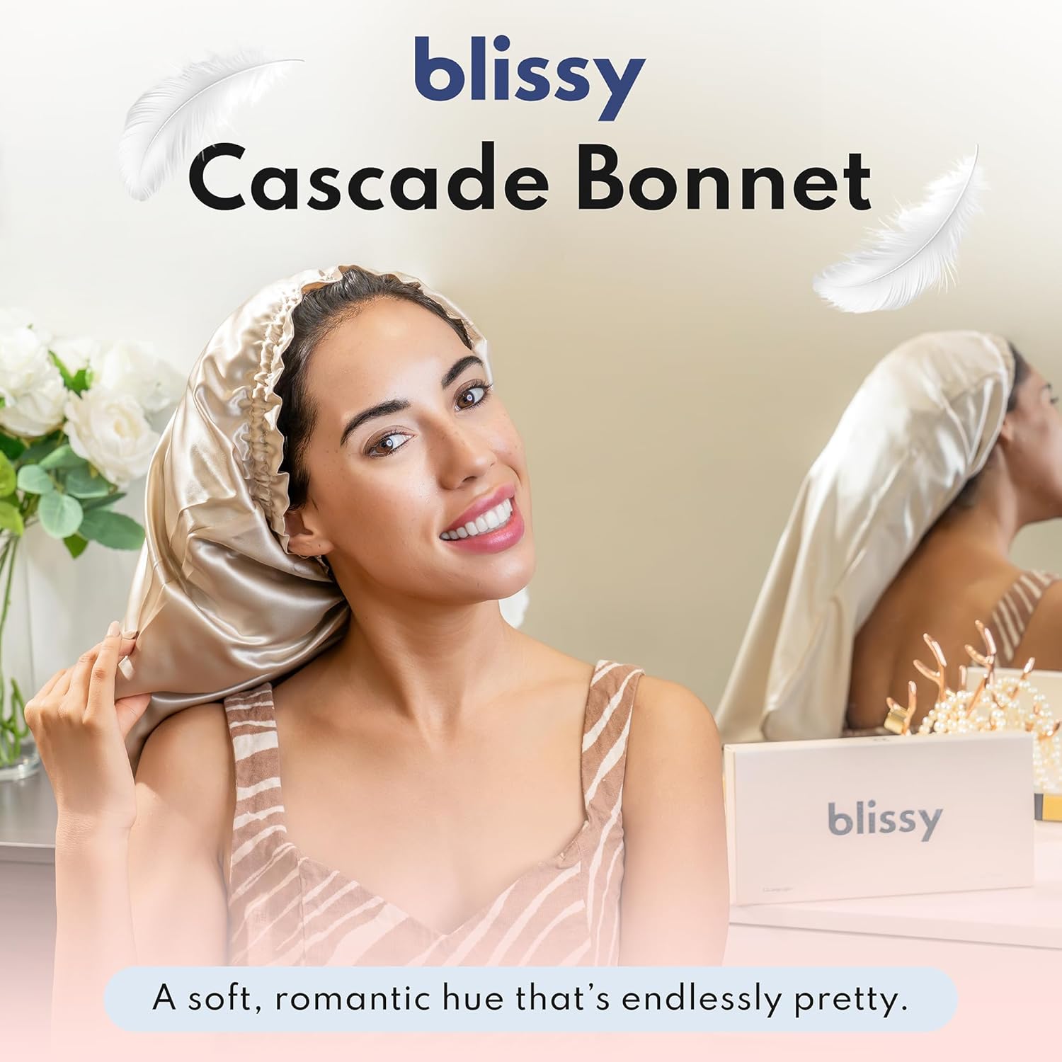 BLISSY Cascade Silk Bonnet