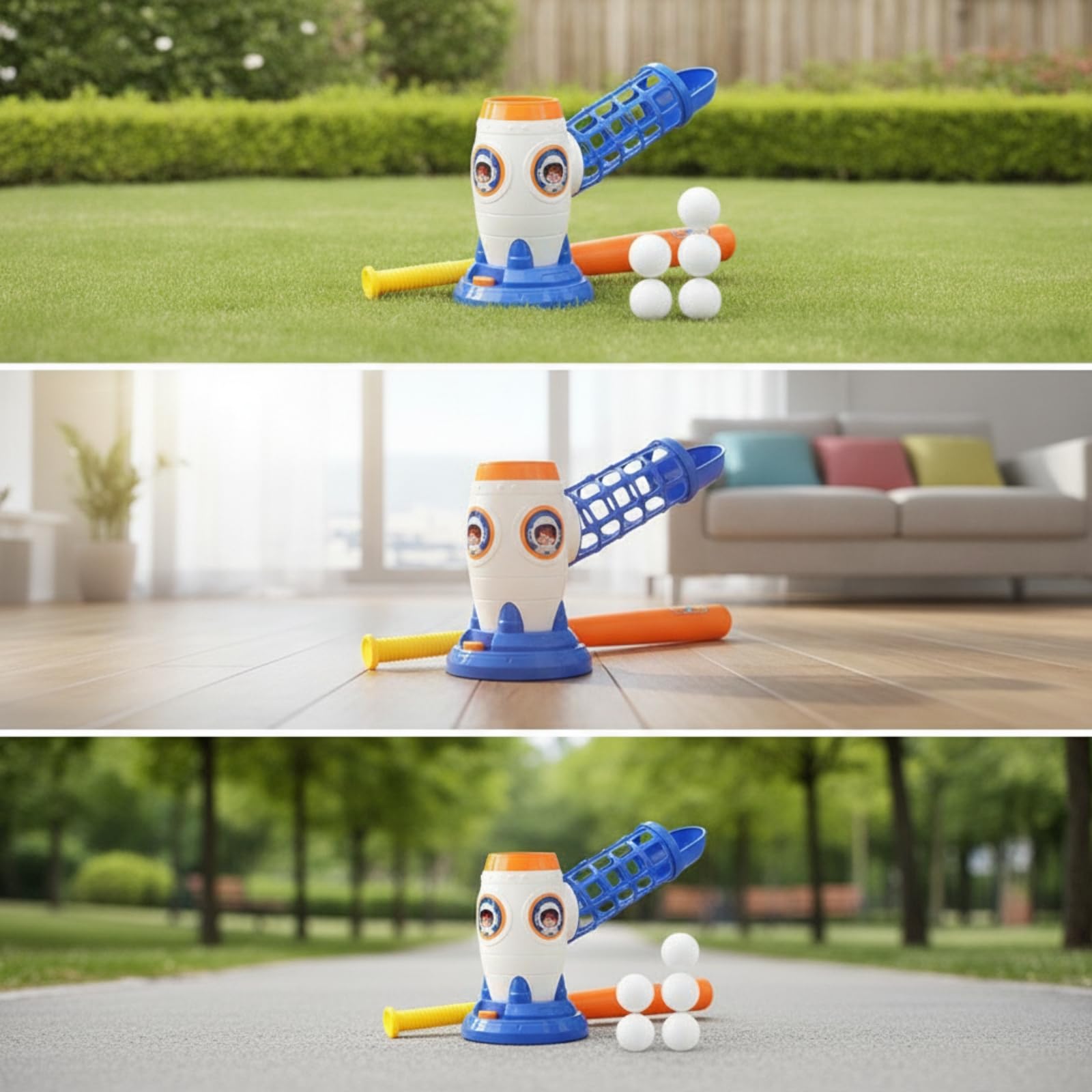 Set da Baseball con tore Morbido Macchina Palle da Baseball Antiscivolo Giocattolo Sportivo per All'aperto, Casa