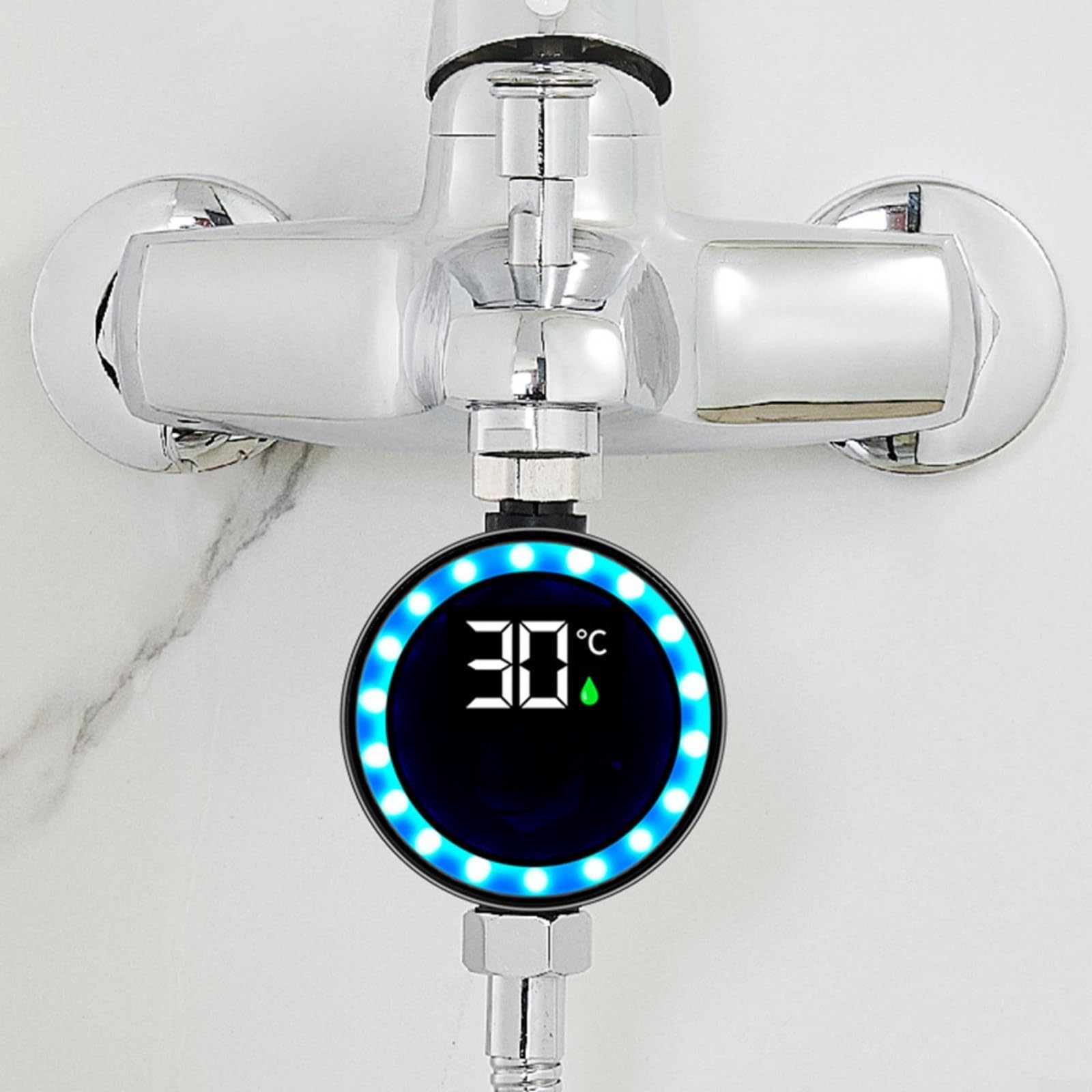 Wasserthermometer, Duschthermometer LED-Digitalanzeige, digitales mit sofortiger Temperaturanzeige
