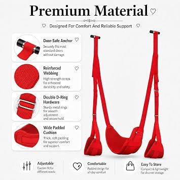 10 Piece Set Flexible Bondaged Bed Tie Downs Kit Women Sx Tie up Set Women Couple Toys for Bed Room Play, Couples Sexy Accessories Toys Play His and Hers Toys Adults Play F01 (red)