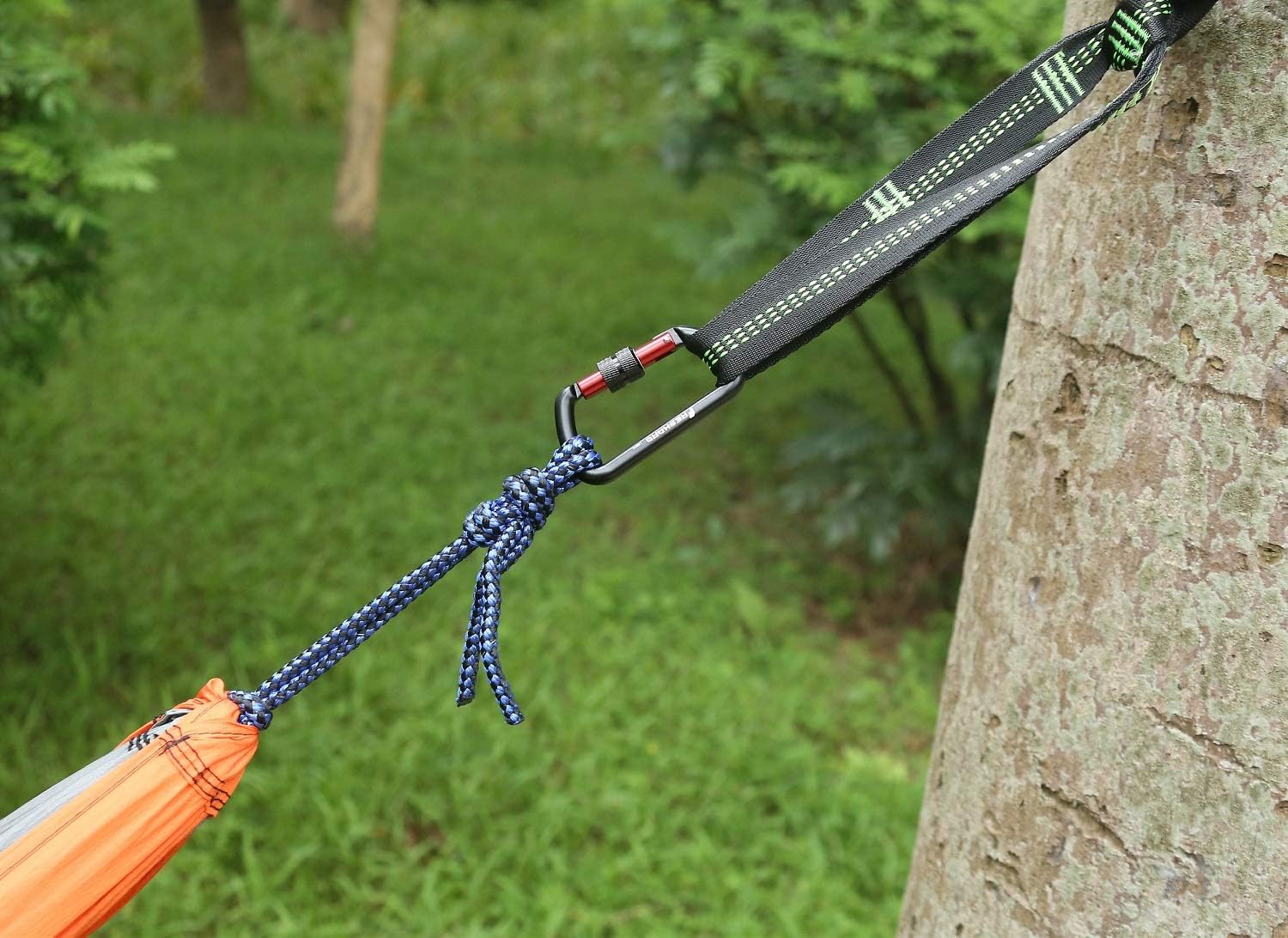 FresKaro 3inches Screw Locking Carabiners, Strong Tensile Strength 12kN/2698lbs, Lightweight, Rust-Free, D Shape Wide Opening Gate, Sturdy and Last Long, Assorted Colors - Image 9