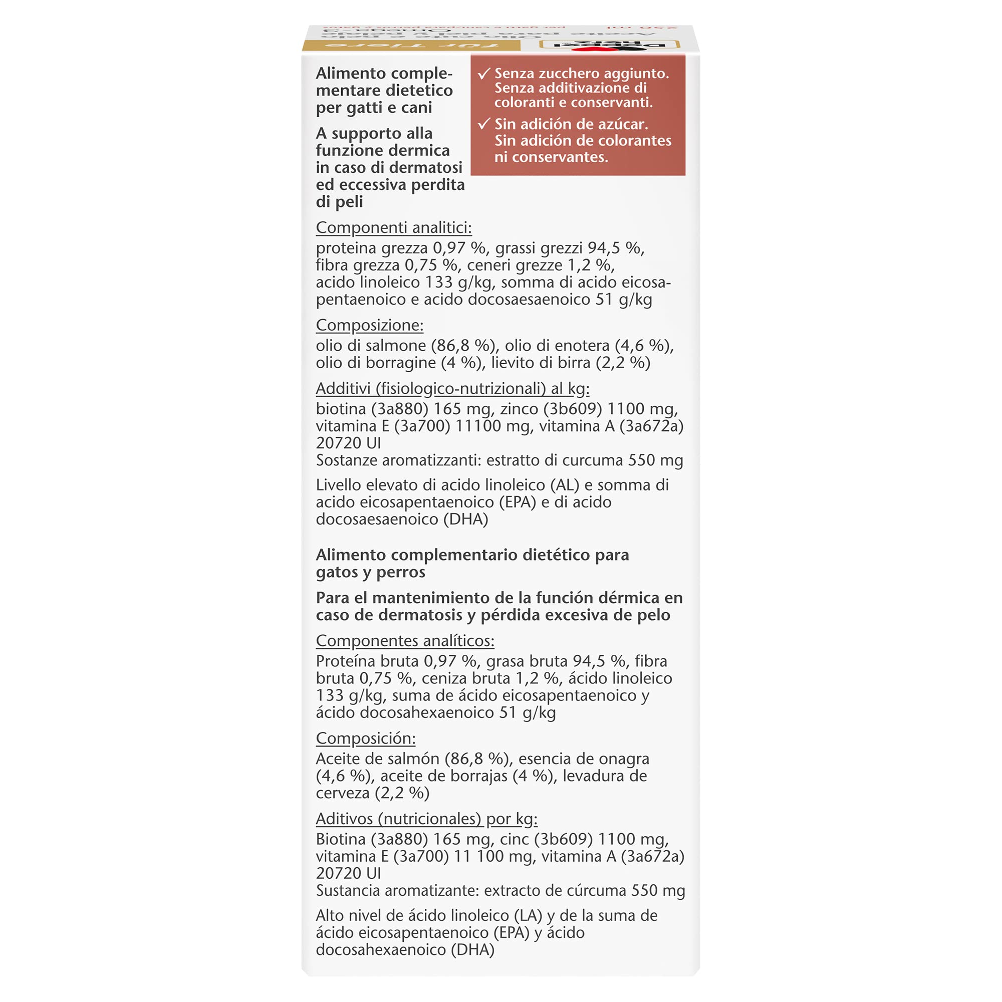 Doppelherz Complesso Cute e Pelo per Gatti, Supporto alla Funzione Dermica in Caso di Dermatosi ed Eccessiva Perdita di Peli, omega-3+6, biotina, vitamine B+E+A, 25 Creme da Leccare