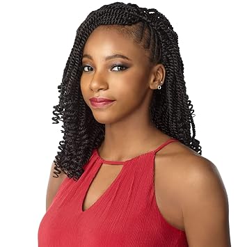 Sensationnel Synthetic Hair Crochet Braids Lulutress 3X Kinky Twist 12 inches (3 Pack, SM1B30)