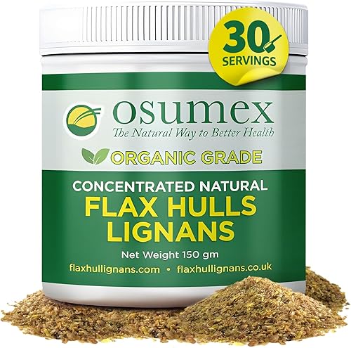 Polvo de cáscara de semilla de lino 5.29 oz – Semillas de lino orgánicas altas en lignan SDG para la digestión, concentrado natural, conchas de