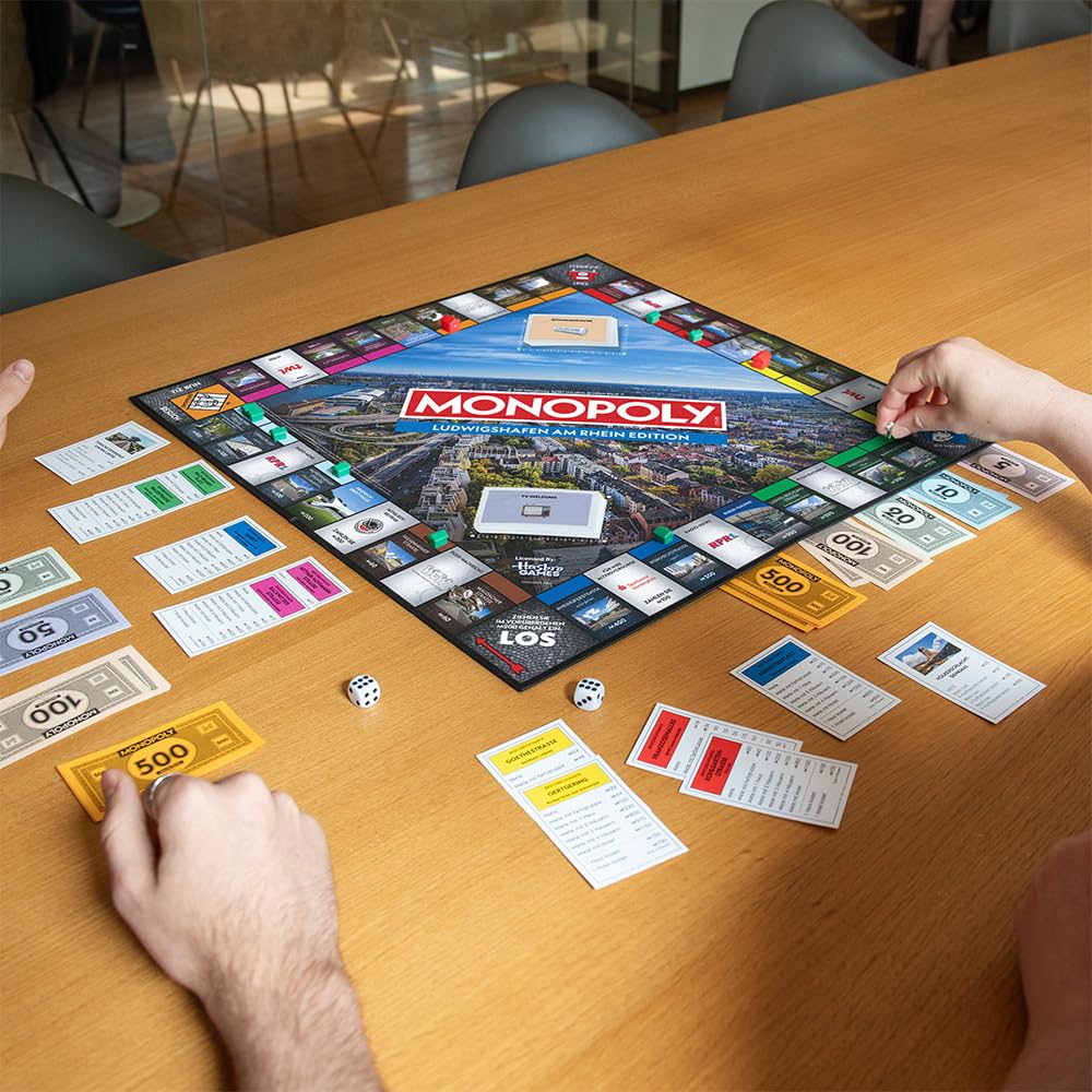 Monopoly Ludwigshafen am Rhein | Die Exklusive Stadtedition | Das berühmte Brettspiel um Immobilien & Wahrzeichen der Pfalz | Familienspiel & Geschenkidee