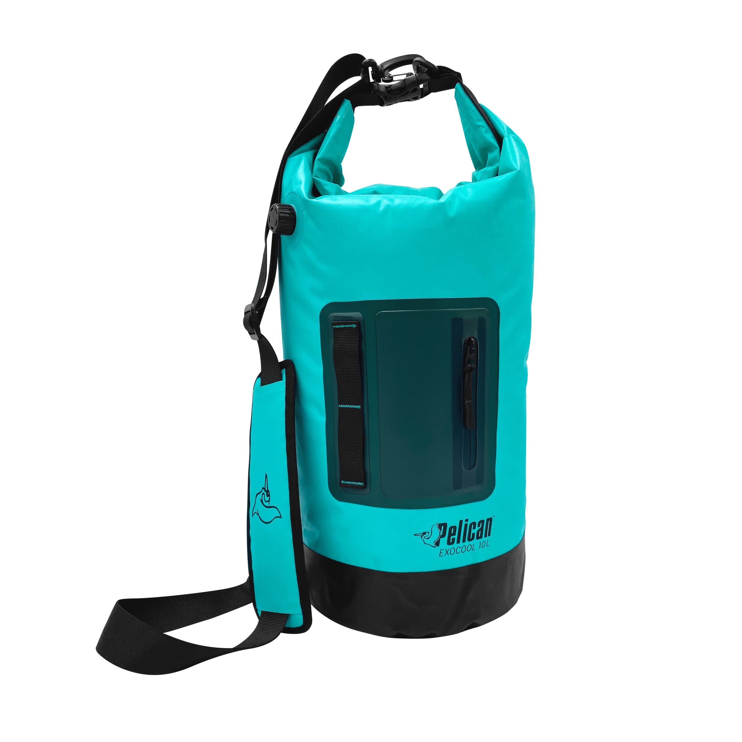 PelicanExocool Cooler Dry Bag - Collapsible Portable Soft Sided Roll - Insulated Waterproof Leak Proof for Kayaking, Hiking, Camping & Fishing - 10L or 20L