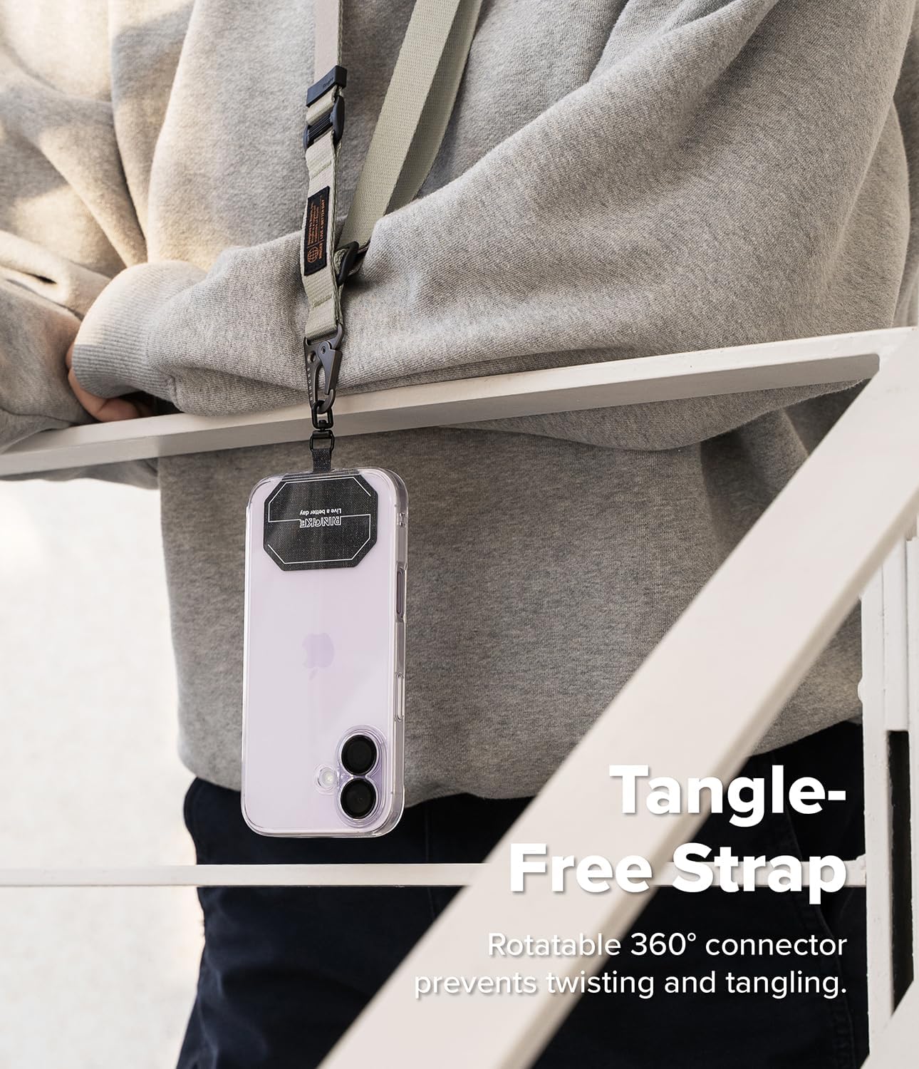 Ringke Holder Link & Tactical Webbing Lanyard Designed for Camera Strap and Phone Strap
