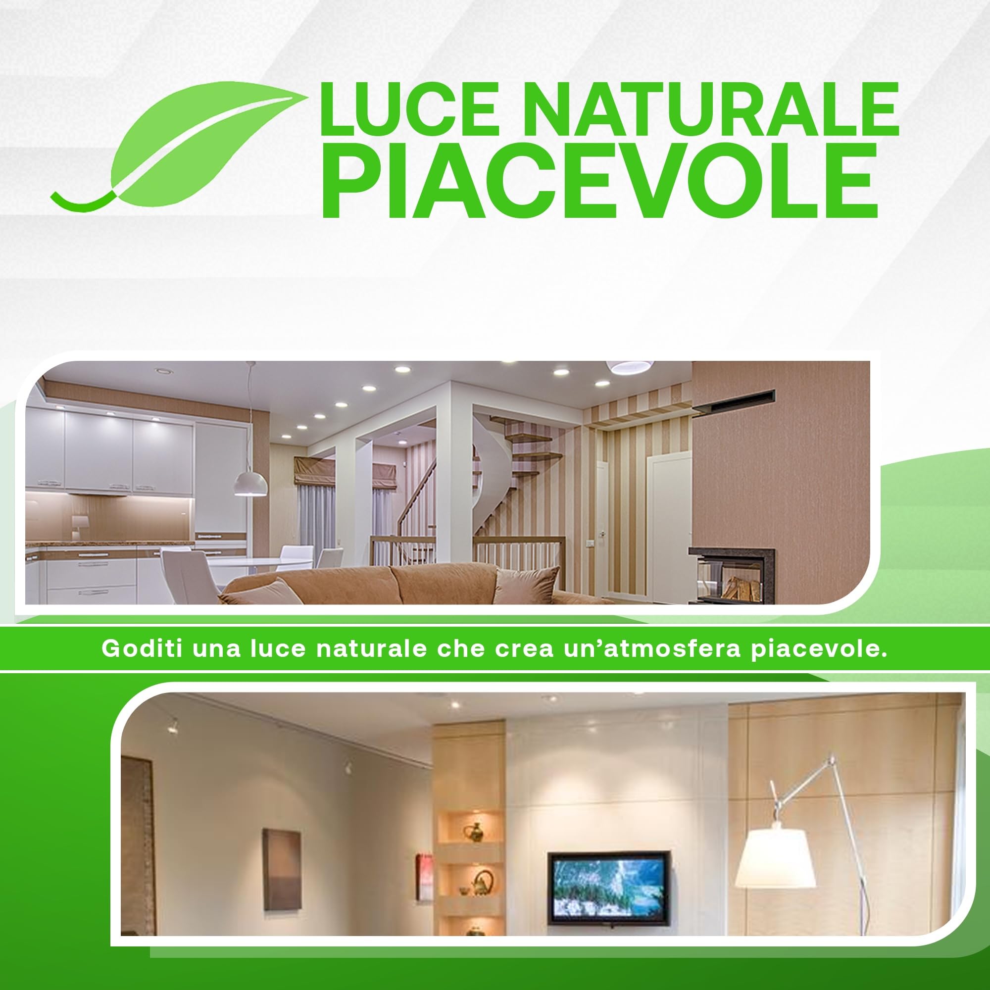 greenandco 10 Lampadine GU10 LED 3000K | sostituisce 44W | bianco caldo 3000K | 2.5W 450lm | 100° | senza sfarfallio | classe di efficienza energetica A | lampadina LED 230V | non dimmerabile