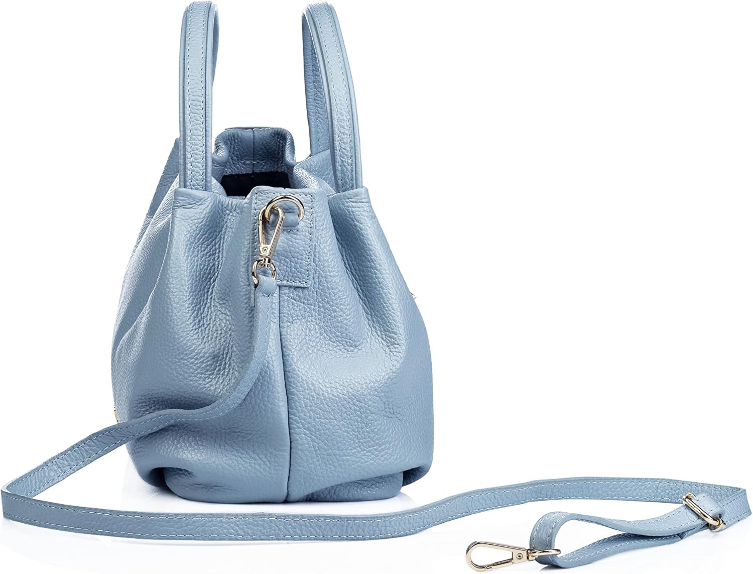 Baroncelli Italian Leather Purse for Women Genuine Soft Leather Medium Size Shoulder Crossbody Bag Made in Italy - Image 7