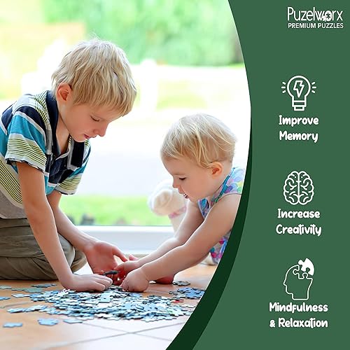 Miniatura 2 de Puzelworx - Rompecabezas educativo de 1000 piezas, juego familiar, regalo para adultos y niños (rebanadas de fruta)