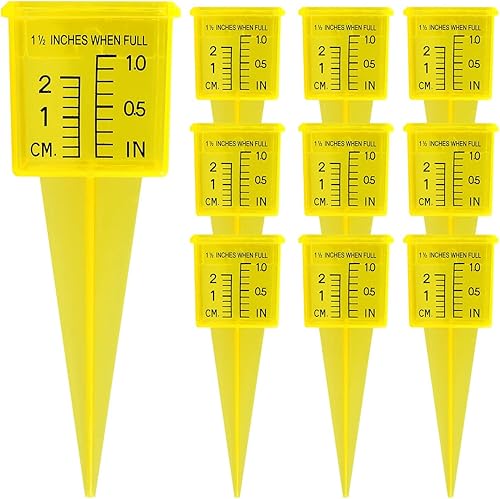 Txkrhwa Medidor de lluvia para exteriores, medidor de lluvia transparente, medidor de agua reutilizable para jardín, herramienta de medición de