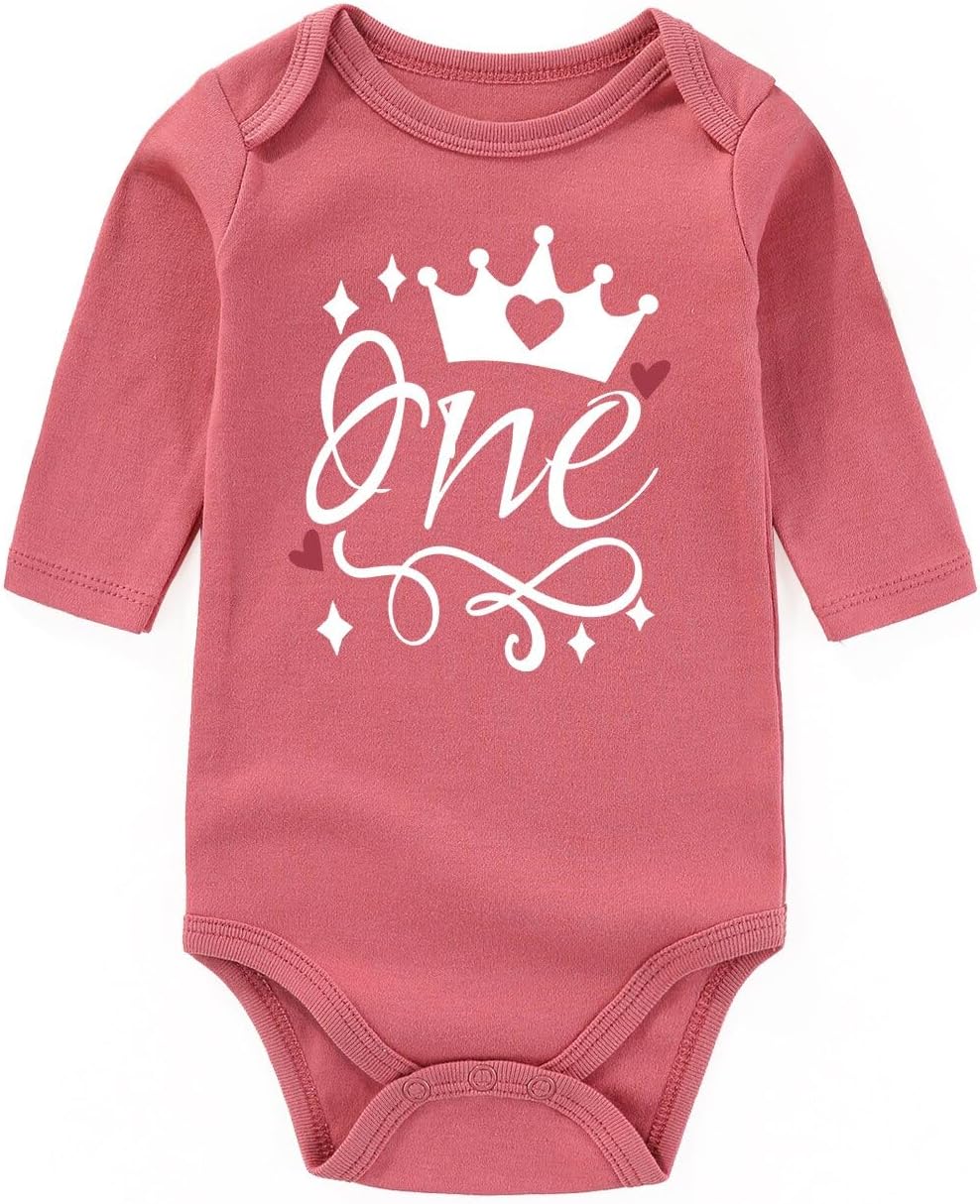 One Outfit Baby First Birthday Outfit Girl Baby Clothes Funny Baby Bodysuits First Birthday Gifts For Girls
