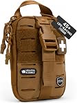 My Medic Sidekick - Camping Hiking and Backpacking First Aid Kit - 70 Items - HSA and FSA Eligible - Small Ifak Great For Travel or Motorcycle - Portable Emergency Kit – Red