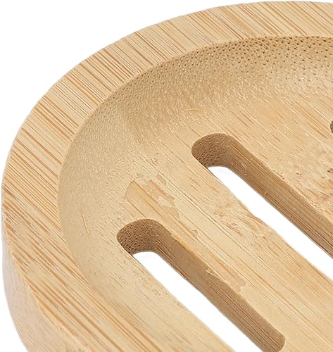 Miniatura 6 de Jabonera redonda para bar, paquete de 3 dispensadores de jabón para baño, bandeja autodrenante para cocina y hogar