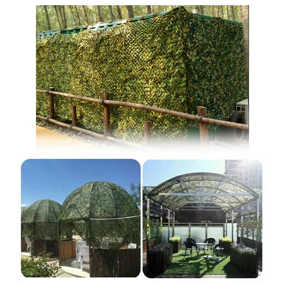 Filet de Camouflage renforcé Voile d'ombrage Camouflage, 6x6m 6x8m 7x9m 8x8m 9x9m Militaire Filets De Protection Solaire pour la Chasse, Le Camping Parasols Extérieurs à la Verdure ( Taille : 5x8m )