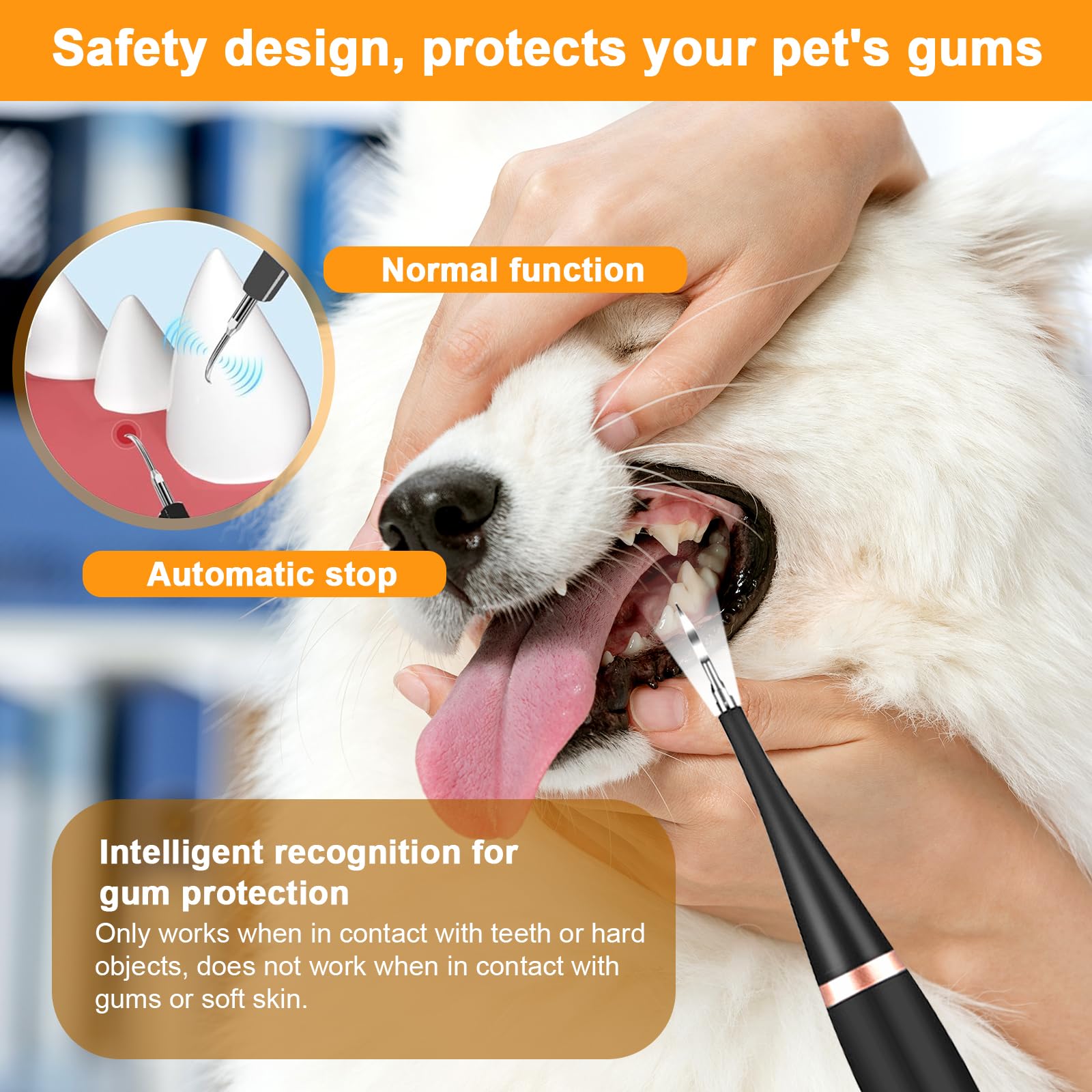 Limpiador Dental Ultrasónico para Perros - Elimina Sarro y Placa con Luz LED, Limpiador Mascotas
