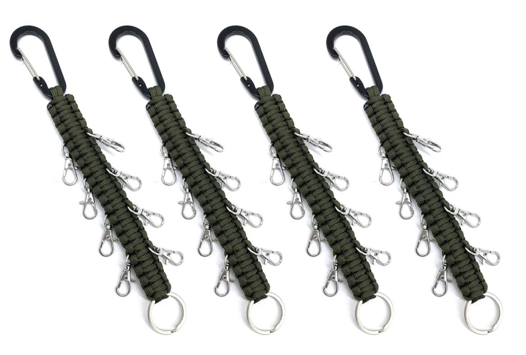 4Pcs Cheer Bow Holder Mountaineering Buckle Handmade Cheer Bows Holder For Teen Girls Cheerleading Sports