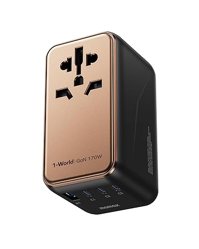 MOMAX Adattatore Universale da Viaggio, Adattatore Universale GaN da 170