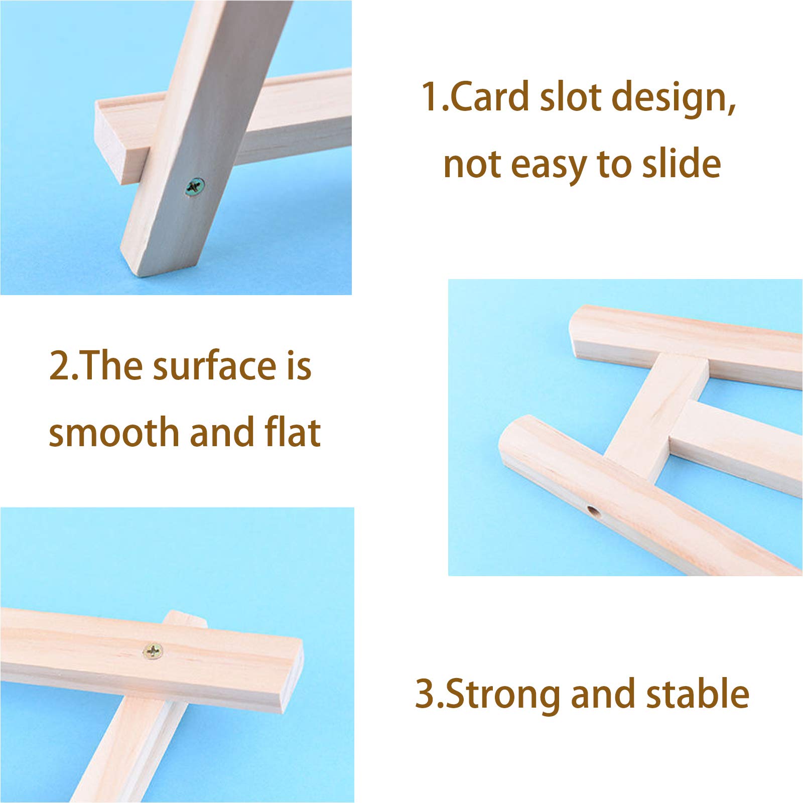 10 Pezzi Mini Cavalletto Espositivo In Legno Da 5 Pollici, Cavalletto In Legno Piccolo Per