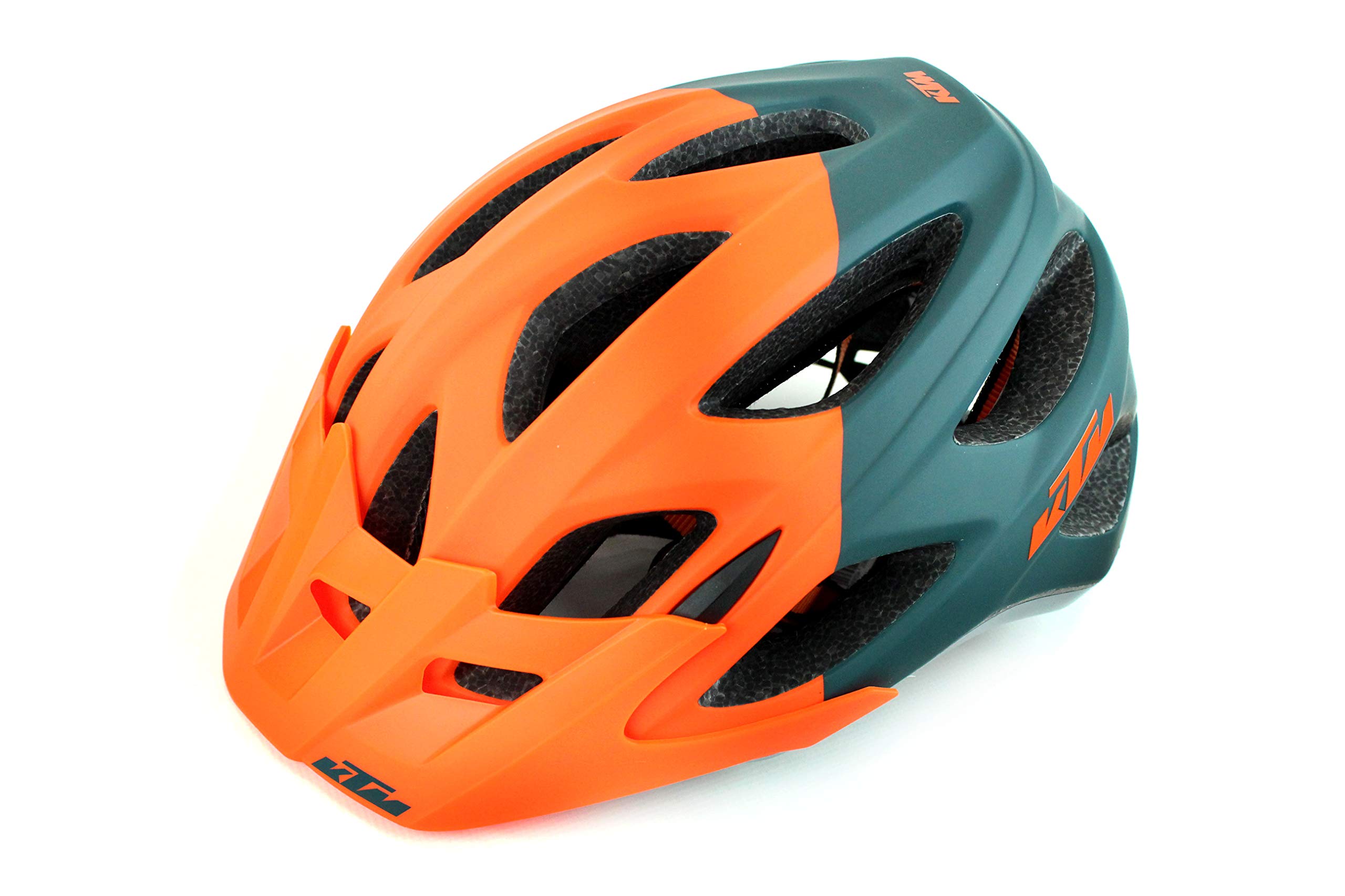 Casco De Bicicleta Raptor 3 MTB Con LED Y Visera Extraíble, Color Negro/rojo, Talla M
