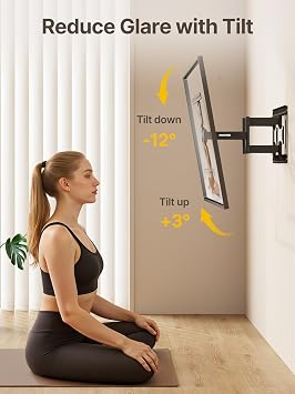monTEK 1.1 Ultra Slim TV Wall Bracket for 43-90 Inch TVs up to 60kg