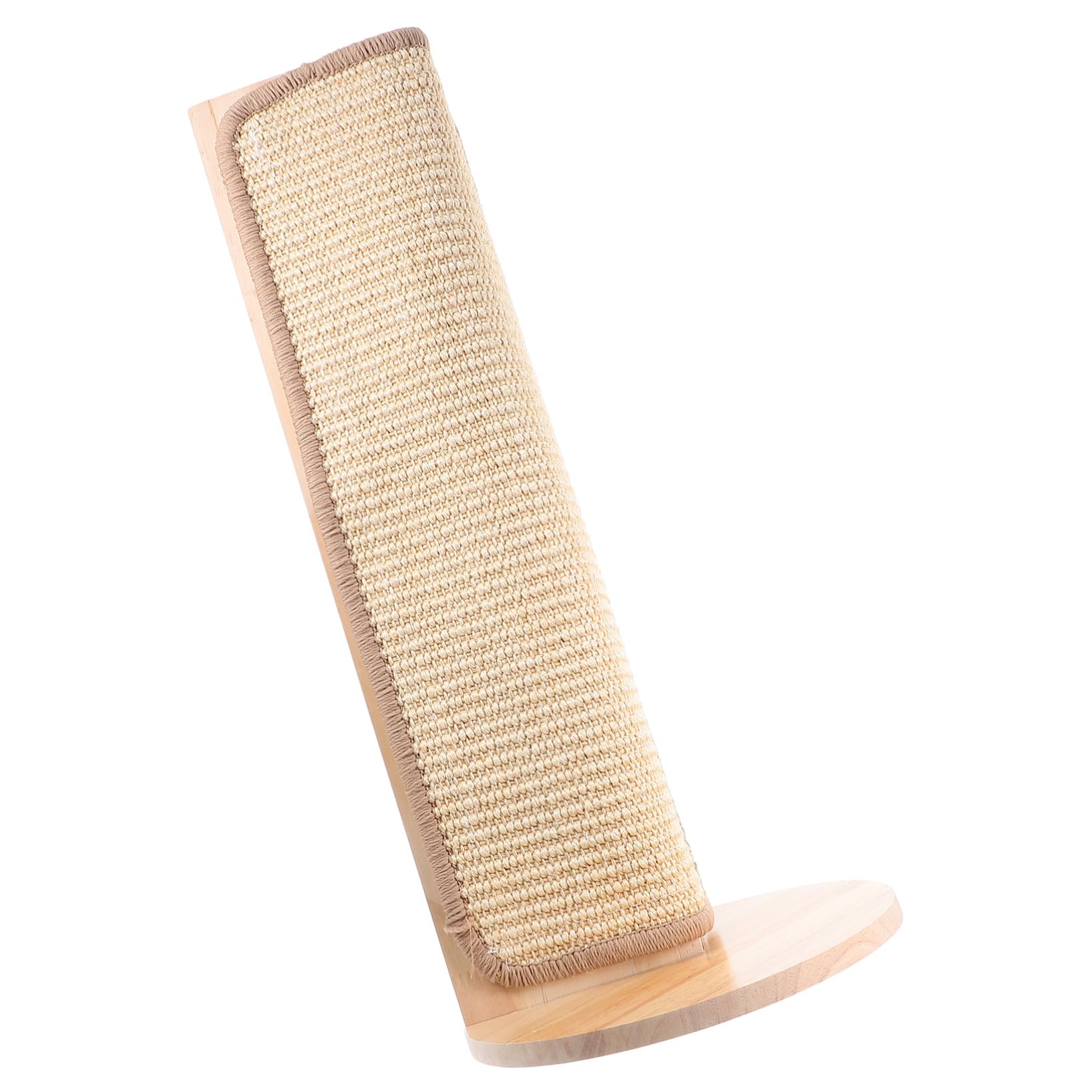 HOODANCOS Corner Scratch Post from Clawing Furniture for Cats Natural Sisal with Wood Frame Stylish Cat Furniture Protector to Prevent Scratching on Walls and Sofas for Home Decor