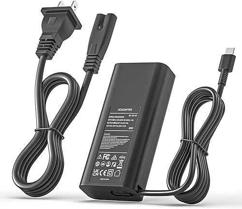 Cargador tipo C de 65 W para Dell Latitude 3120 3189 3190 3310 3330 3340 3390 3510 3520 3550 5300 5330 5410 5430 5530 7275 7390 7400 Adaptador de CA