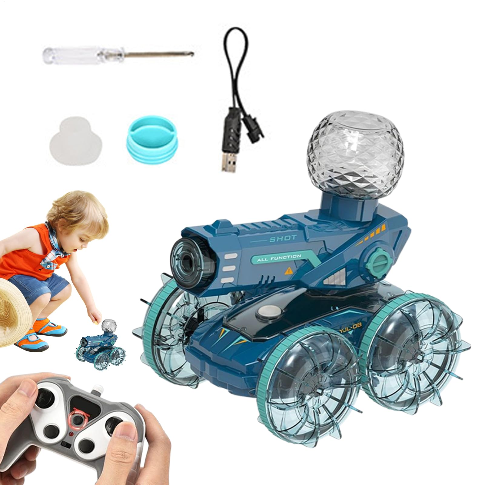 Camión RC Velocidad Ajustable Rociador de Agua de Largo Alcance Multiuso