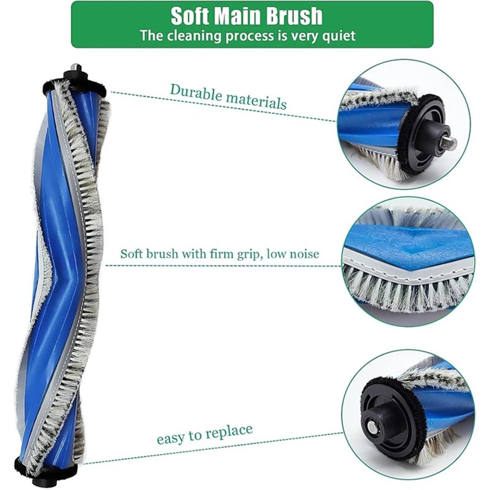 Compatibile con ECOVACS, Kit Spazzola & Filtro X5, per Robot Asp.