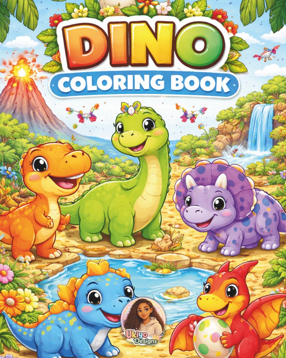 Dinosaur Coloring Book for Kids: 100 Pages of Fun and Easy Dinosaur Coloring Pages