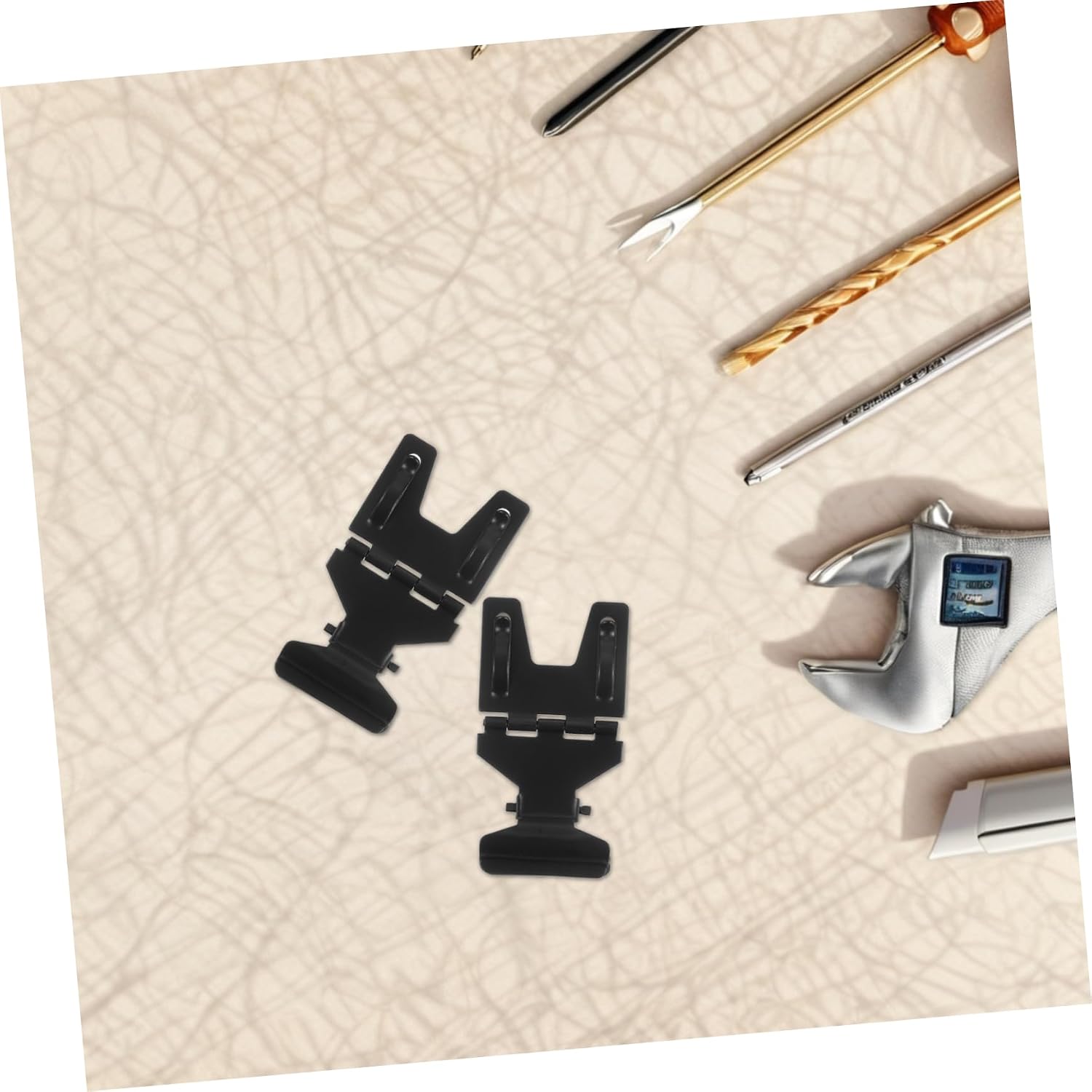 10pcs Rotatable Price Tag Clips Iron Black for Bakeries Display