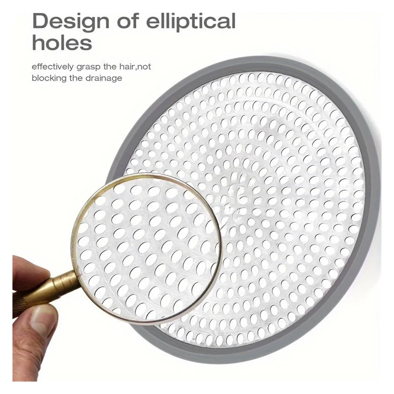 10pc Hair Strainer for Shower Drains, Stall Sink Drain Cover, Manual Catcher for Bathroom, Bathtub & Kitchen Für Küche