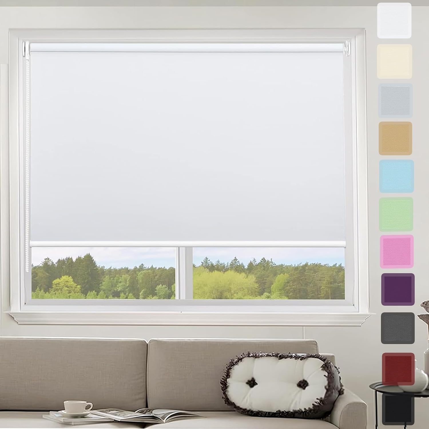 Amazon.de Rollos Fensterrollo Rollo Klemmfix, 100 x 150 cm Sichtschutz