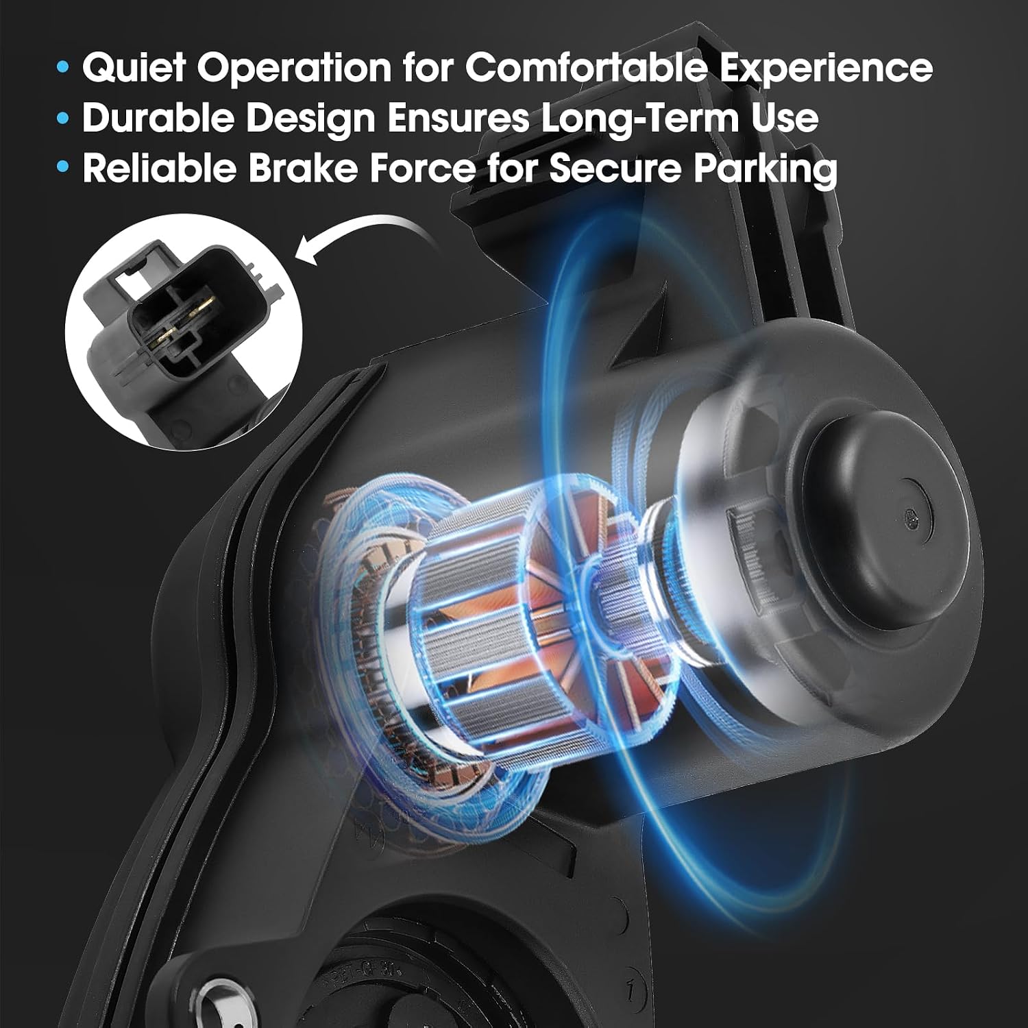 Rear Electronic Parking Brake Actuator Motor Compatible with Ford Models - F-150 F150 2015-2020/2022-2023, Light Duty Only, Replace# FL3Z2B712A