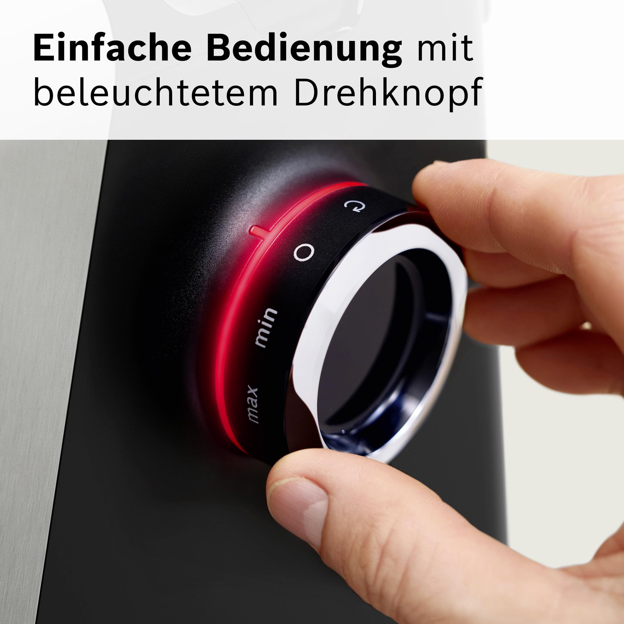 Bosch Fleischwolf Serie 8, 3 Lochscheiben (3/4,5 / 8mm), Edelstahl, spülmaschinenfest, Kebbe- & Wurst-Aufsatz, Durchlaufschnitzler, Motorblockleistung 2.500 W, elektrisch, MultiPower MFWS840M