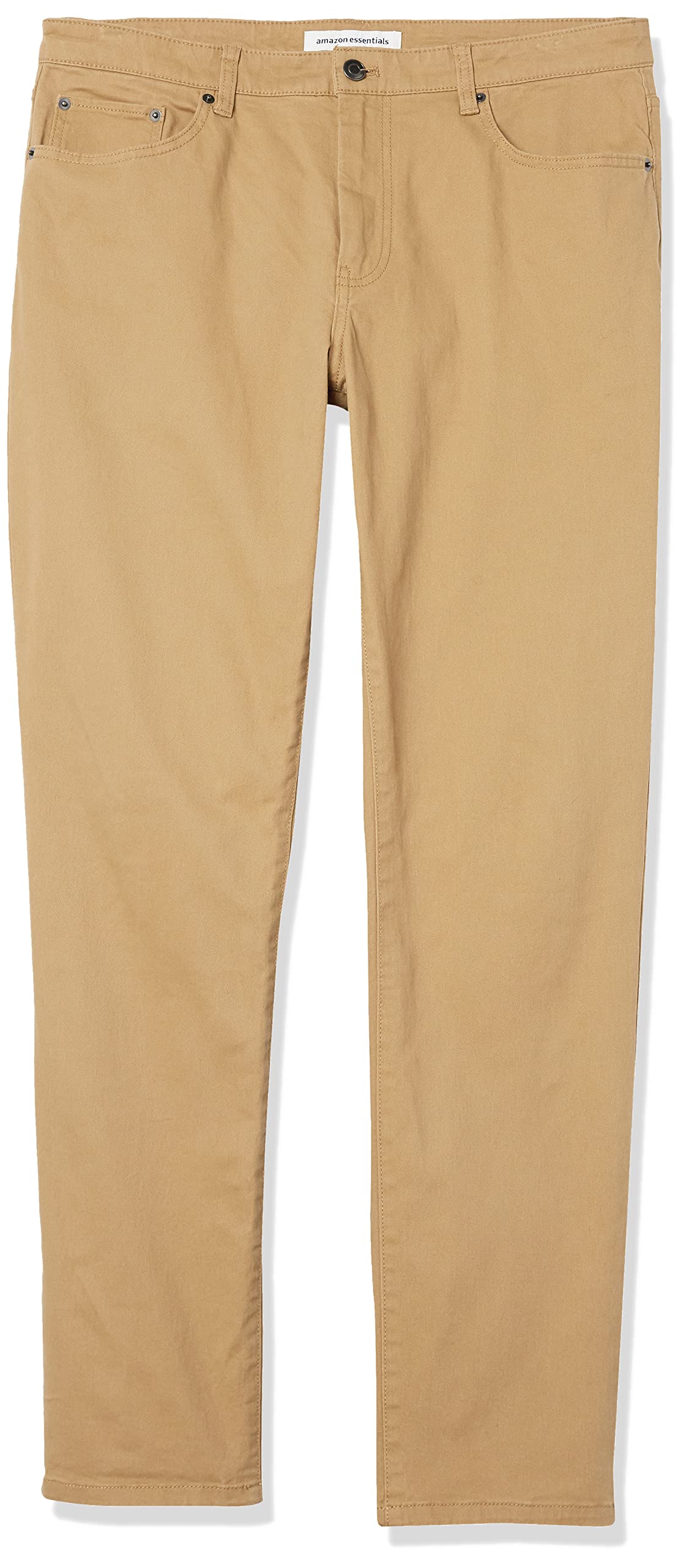 Amazon Essentials Pantalón de Sarga Elástico con 5 Bolsillos y Ajuste Deportivo (Disponible en Talla Grandes y Largos Especiales) Hombre
