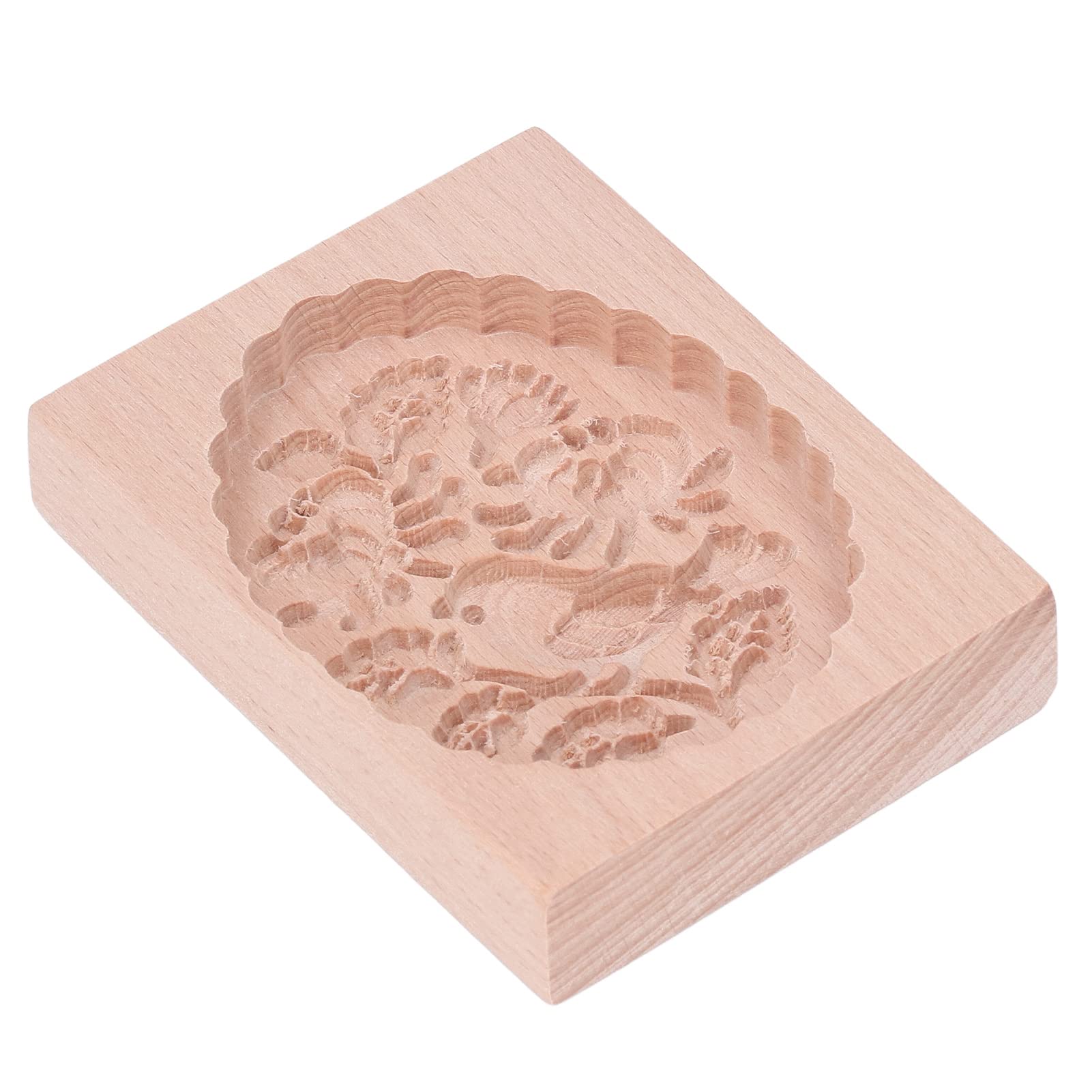 Keksausstecher, Hölzerne Keksformen, Kekse, Kekspresse, Tierkekse, hübscher, lebendiger Holzkeks-Pressstempel, einfaches Entformen und reibungsloses Plätzchen