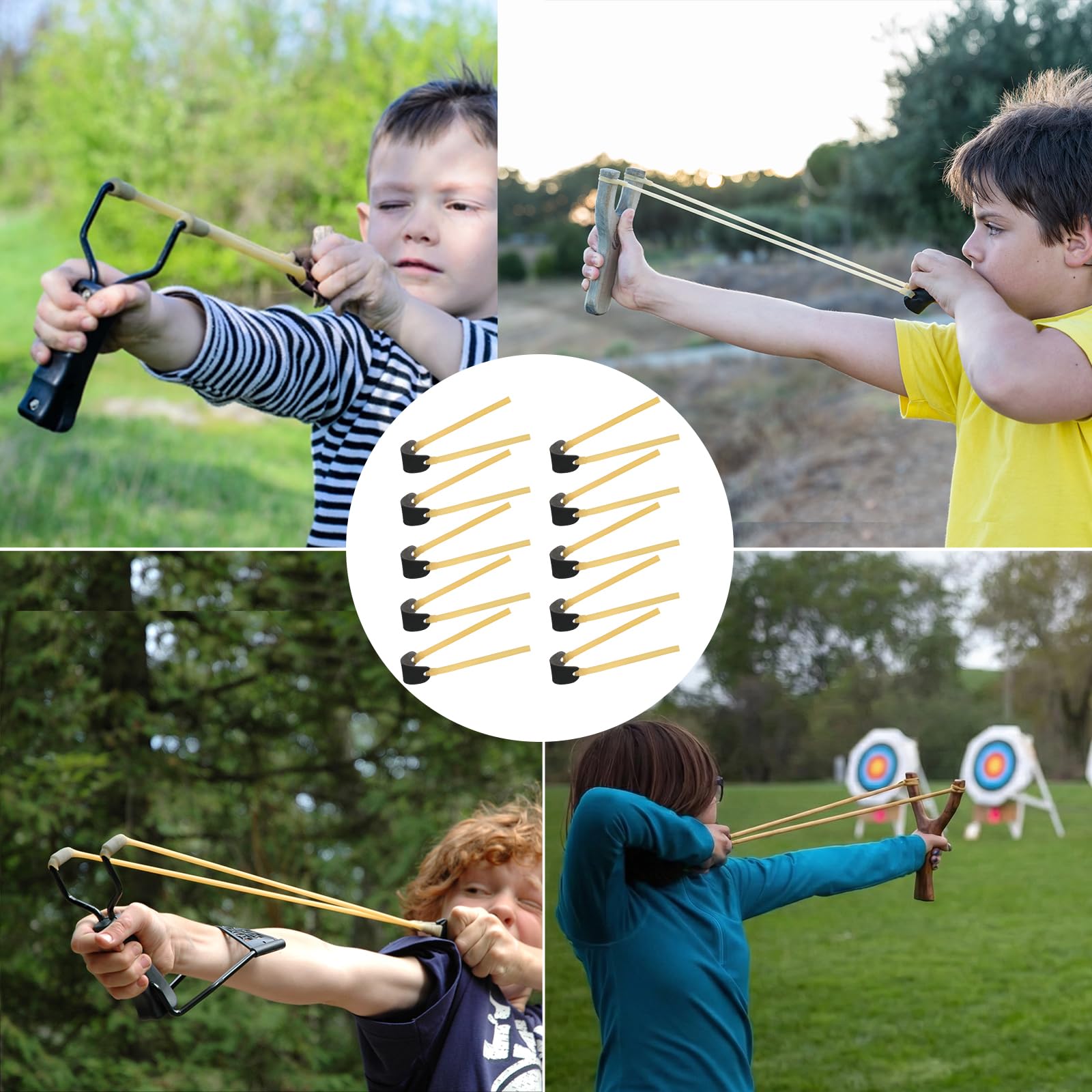 10 tirachinas de goma de látex natural, muy elástico, resistente a la rotura, para tirachinas y catapultas, para uso al aire libre y para entrenamiento de tiro