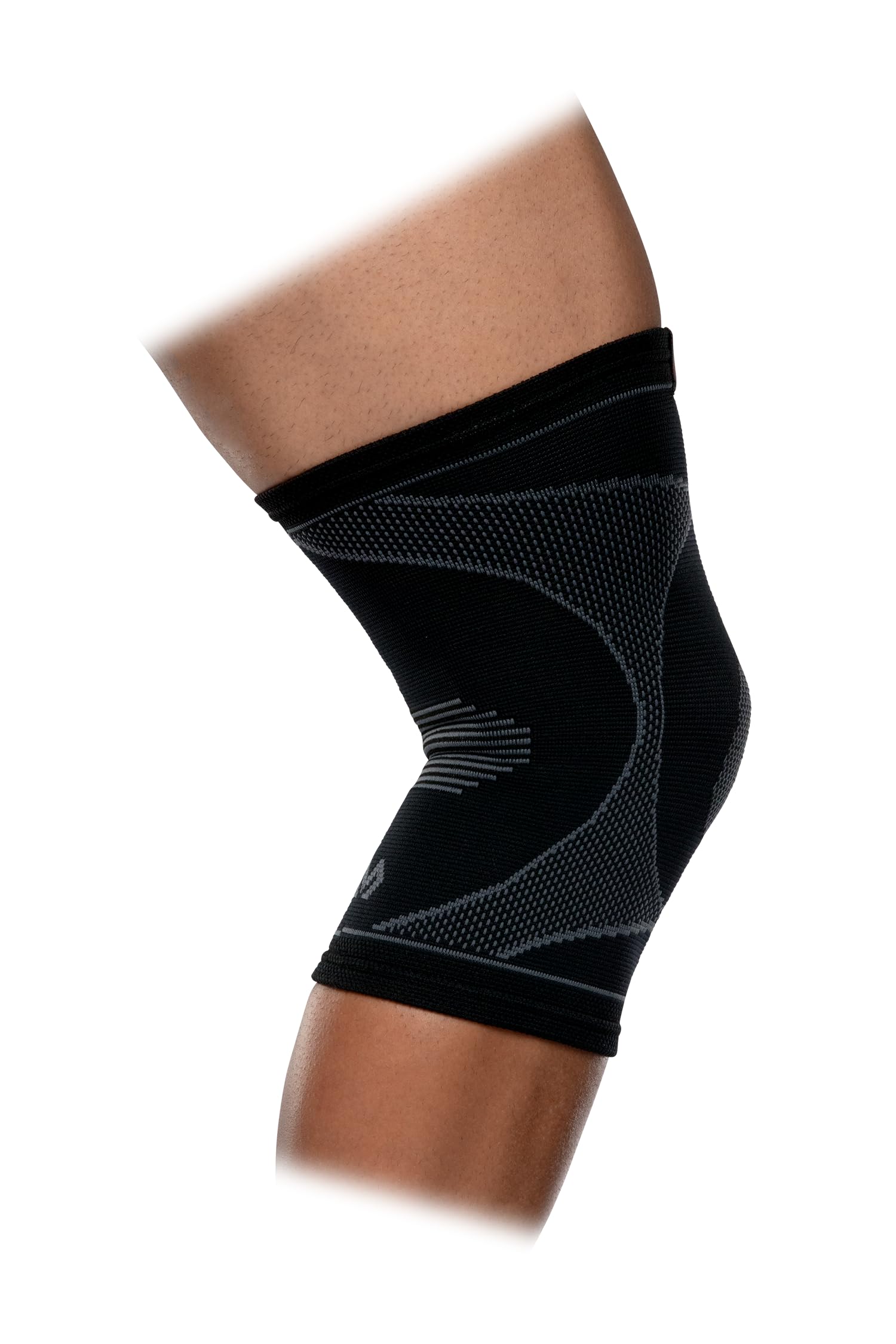 McDavid Elite Knee Sleeve with Gel Pad and Stays. Compression Knee Patella Support for Knee Pain Relief. Engineered Elastic. For Men and Women. Left or Right Leg. Black or Grey.