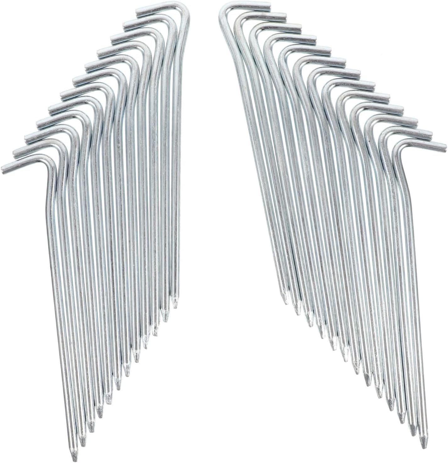 POPETPOP 25pcs Drill Tent Stakes Heavy Duty Camping Tent Stakes Nails for Outdoor Camping Gear
