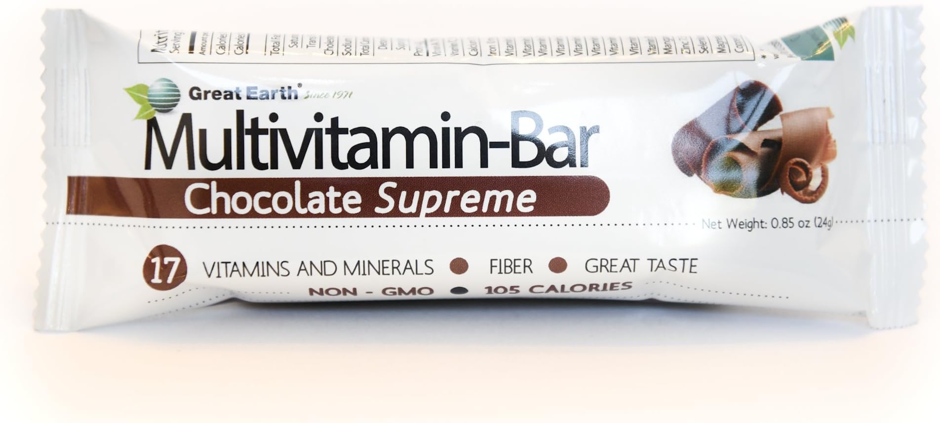 Multivitamin Nutrition & Mineral Healthy Snack Bar Energy Non-GMO High Fiber & Vitamin (Chocolate Supreme 4pk)