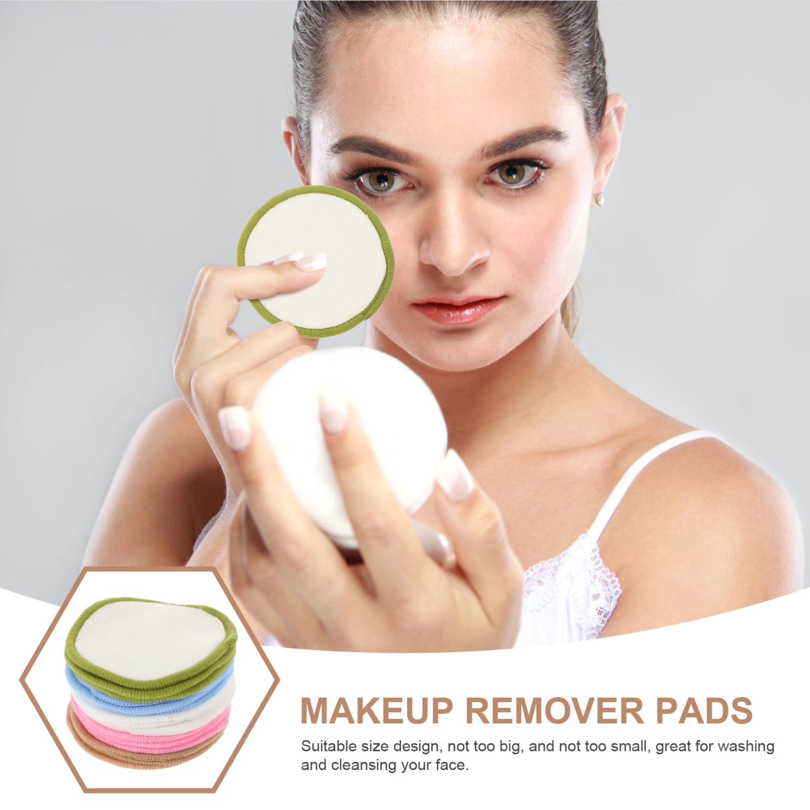 Healvian 75stücke Wiederverwendbare Abschminkpads Waschbare Gesichtsreinigungspads Sanfte Peeling-pads Für Effektive Make-up-entfernung Und Hautpflege