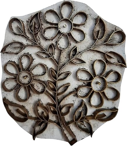 Miniatura 2 de Royal Kraft Sellos de madera de latón para impresión en bloques en arcilla, cerámica, tela BHGtag001